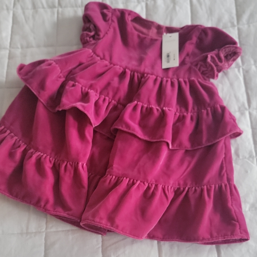 NWT Janie and Jack Velvet Tiered Dress